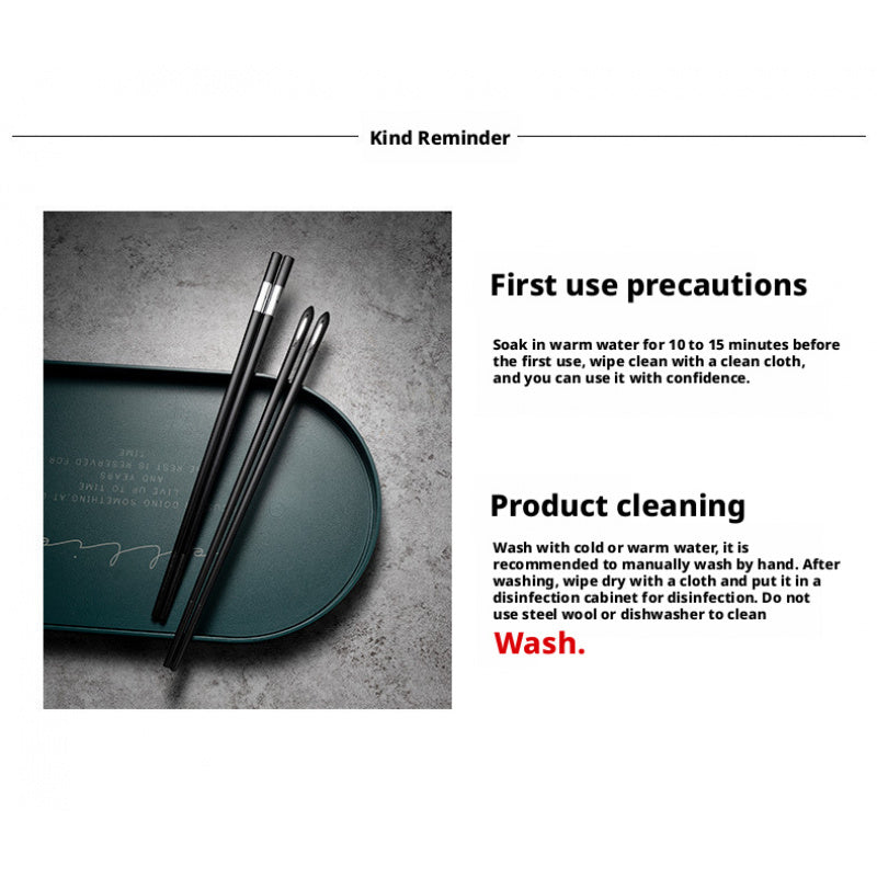 5 Pairs Premium Alloy Fiberglass Chopstick Set, Made of PET Silvery Ion Anti-slip and Reusable Material, Suitable for Home, Kitchen, Restaurant and Outdoor Use. 9.5 Inches in Size, Perfect for Eating Pasta, Sushi, Dumplings and Desserts. Comes in an