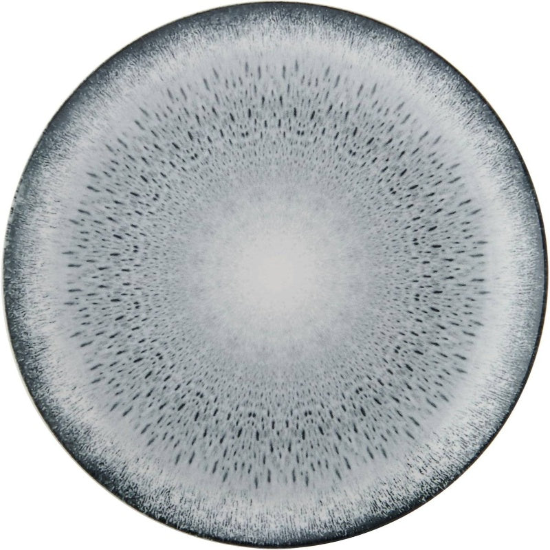 12pcs Matteo Dinnerware Plate Bowl Set | Octagonal Gray Plates and Bowls, Servie 4