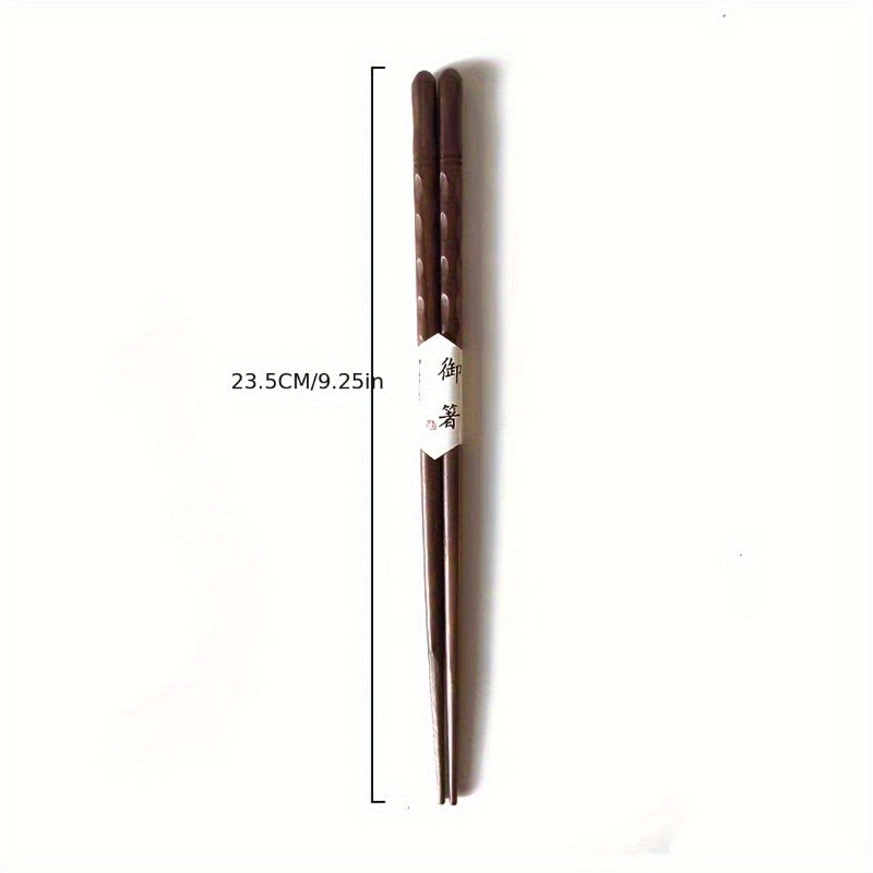 5 Pairs of Authentic Japanese Chopsticks | Durable Dishwasher-Safe, Ideal for Home, Restaurant, Hotel Gifts - Professional Kitchen Tools, Essential for High-Quality Exquisite , Traditional Craftsmanship, Natural Wood