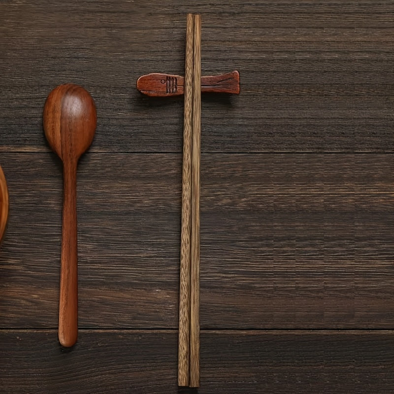 20pcs 10 Pairs Of Reusable Chinese Solid Wood Chopsticks with Non Slip Grip, Suitable for Sushi, Food Sticks, Tableware, Gifts, Kitchen Tools