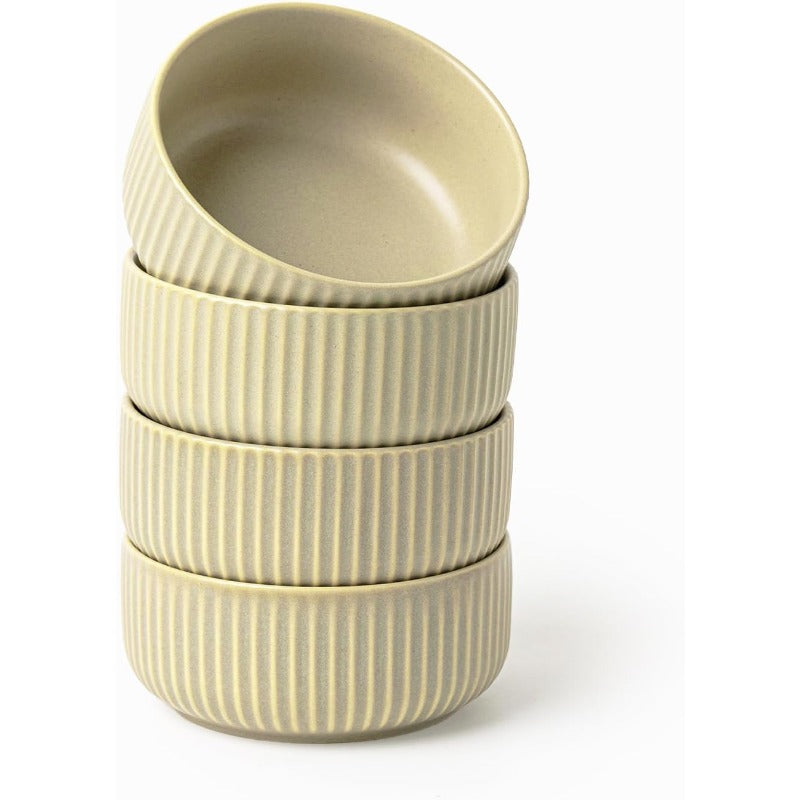 Multi-Bowl Cereal & Salad Bowls - Dylan Ceramic Double Matte Reactive Glaze Bowls Suitable for Kitchen, Microwave & Dishwasher Safe, Elegant Reactive Color-Changing Bowls, Ideal Housewarming\u002FThanksgiving\u002FChristmas Gifts