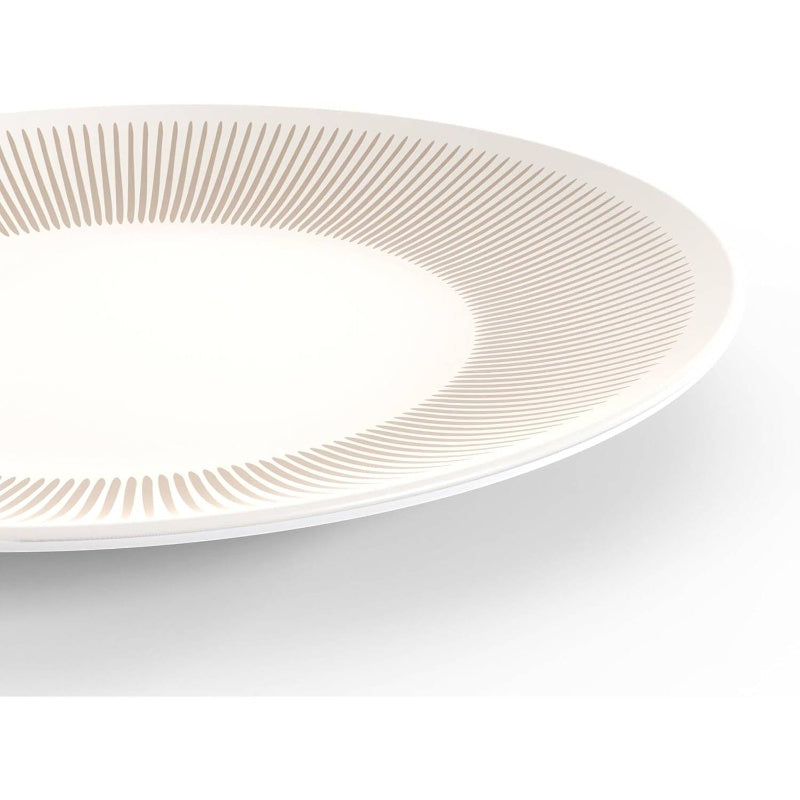 TervisHome Melamine - 12 - Piece Dinnerware Set Sandstone Durable Stoneware - Like Quality, Dishwasher Safe, Indoor and Outdoor Use