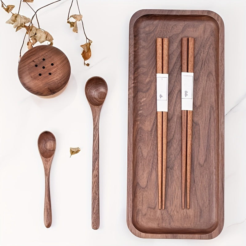 5\u002F 10 pairs of natural wooden chopsticks - high-end anti slip pointed solid wood, traditional Chinese tableware, elegant white label, suitable for single and double family use, pair set | elegant tableware | wooden chopsticks