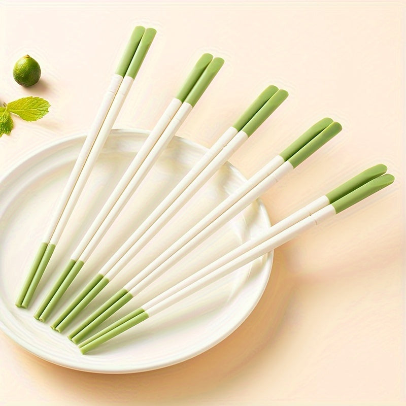 8.66inch Bicolor Silicone Chopsticks Household Tableware New Chopsticks Tableware