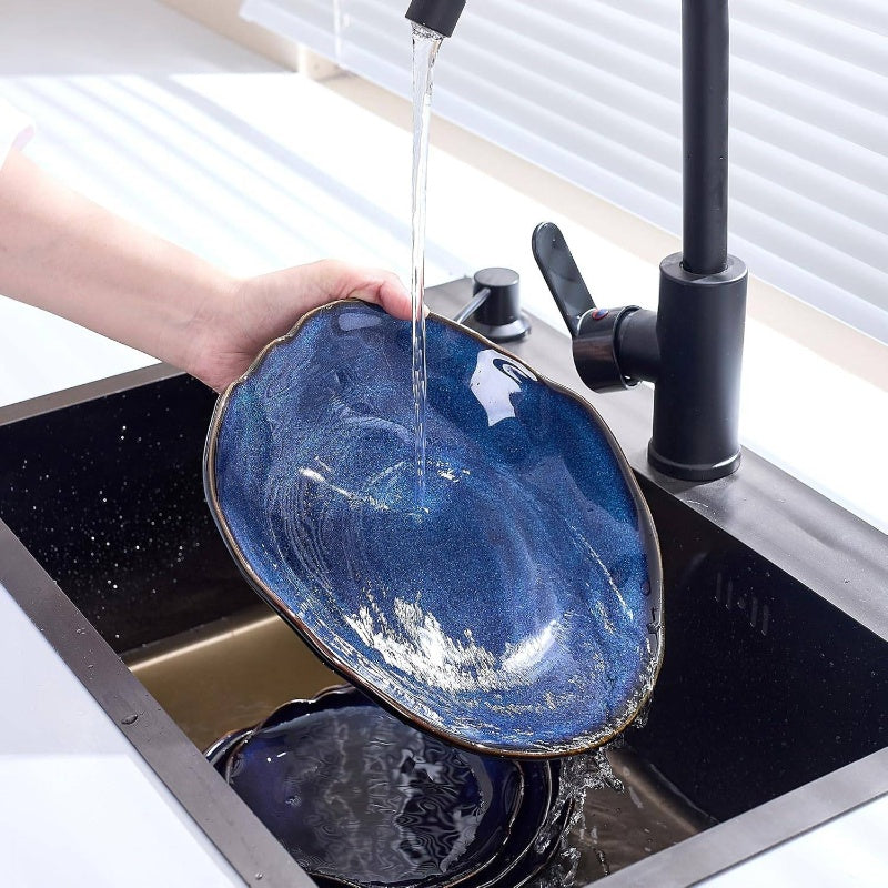 16pcs Ceramic Dinnerware & Stoneware Dishware Suitable for - Chip & Scratch Resistant, Dishwasher & Microwave Safe Plates and Bowls, Elegant Dinnerware for &, Ideal for Daily Meals, Dinner Parties, Travel (16pcs)