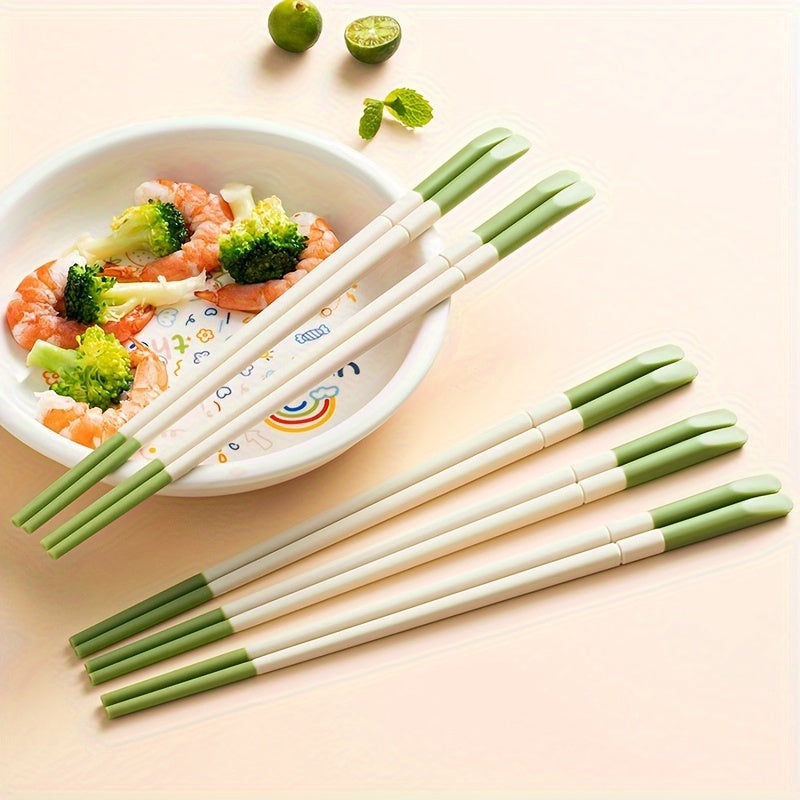 8.66inch Bicolor Silicone Chopsticks Household Tableware New Chopsticks Tableware